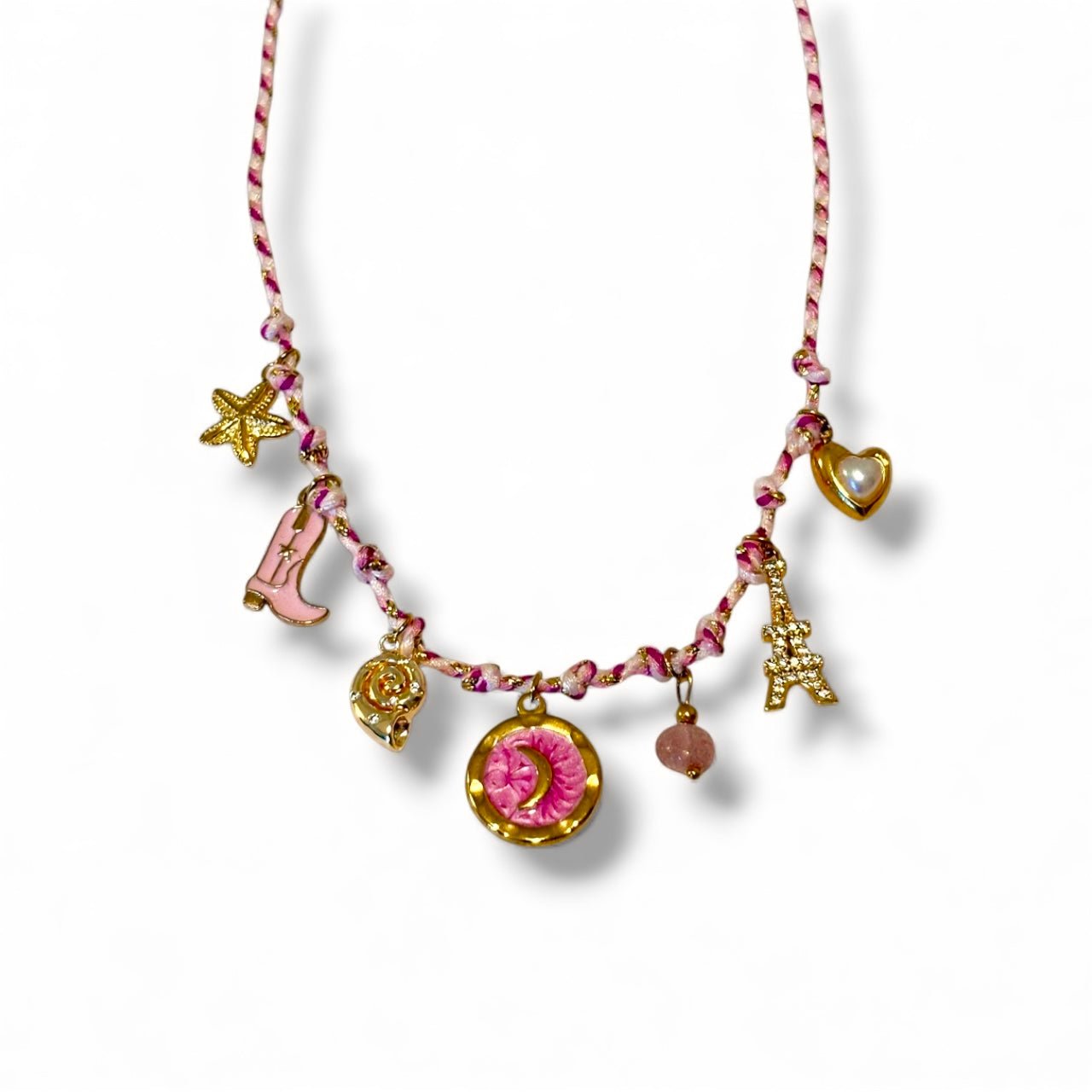 Charm Avenue Parisian girl - rope charm necklace - Shop women's at Charm Avenue