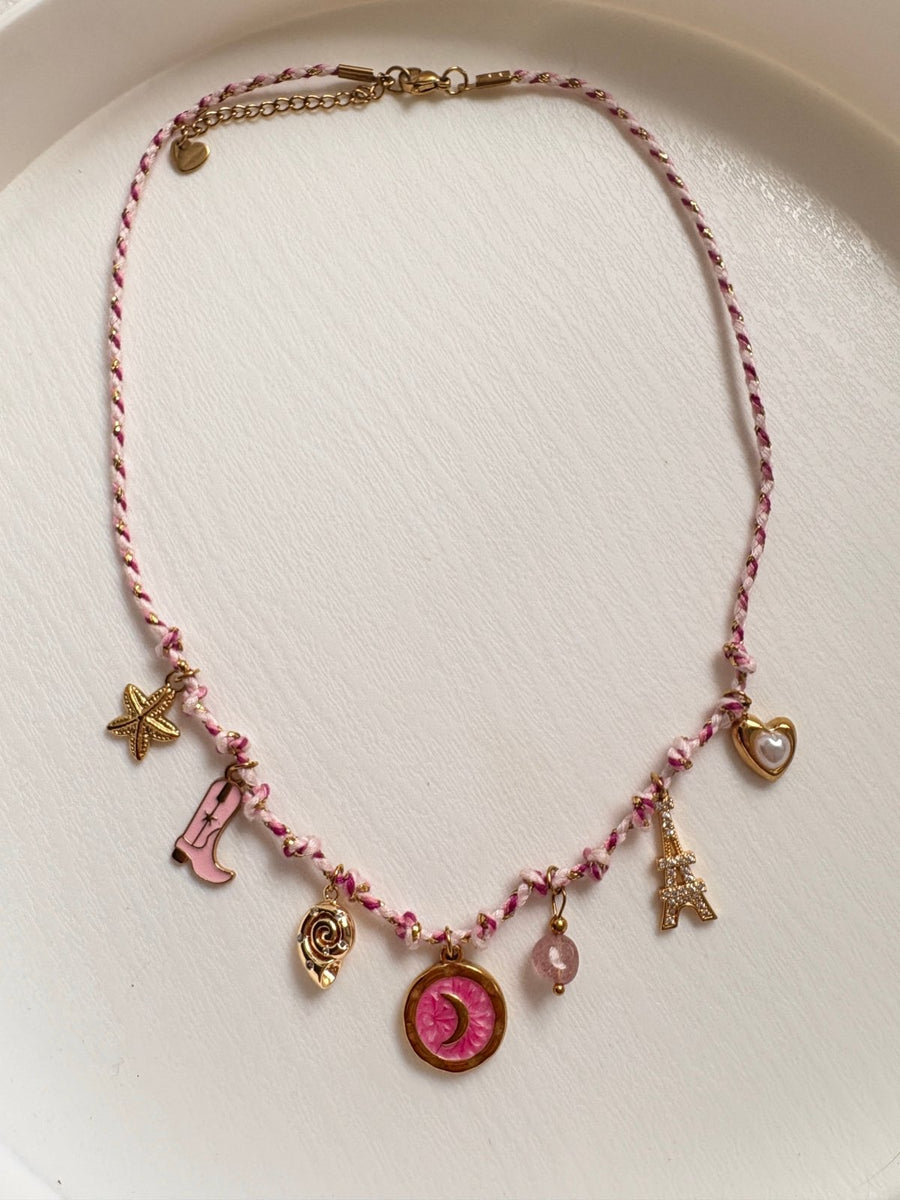 Charm Avenue Parisian girl - rope charm necklace - Shop women's at Charm Avenue