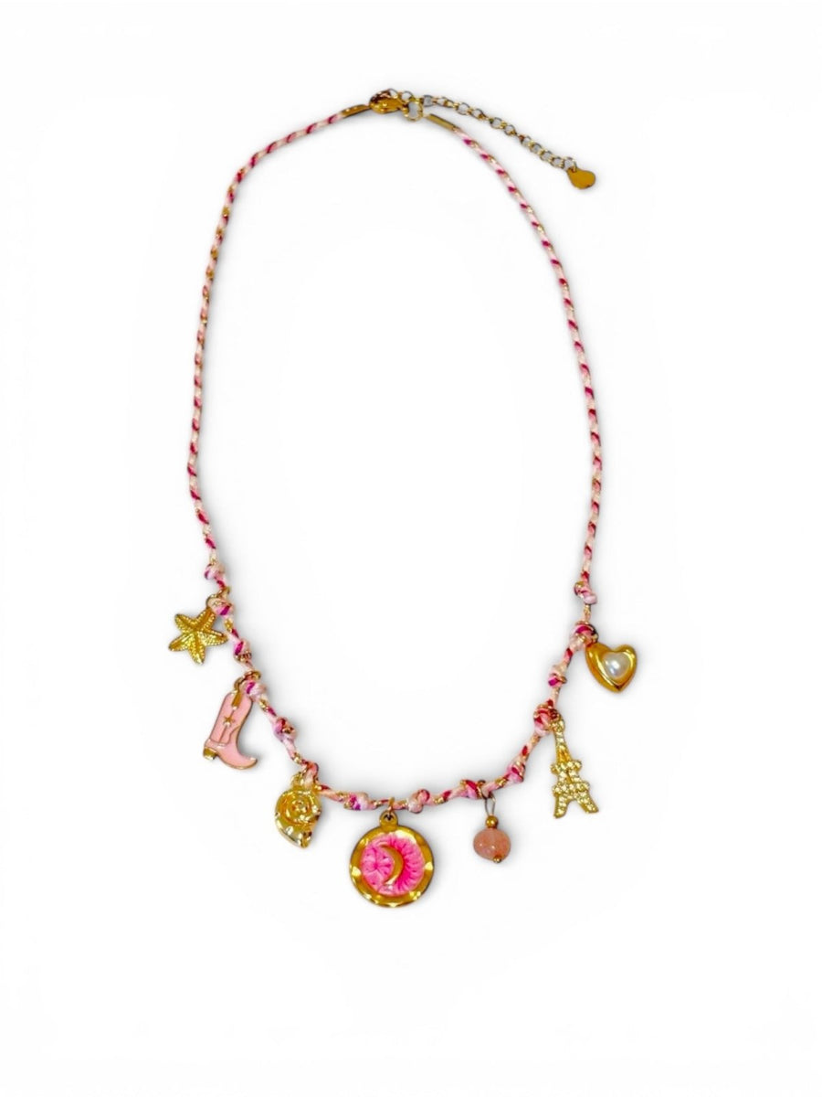 Charm Avenue Parisian girl - rope charm necklace - Shop women's at Charm Avenue