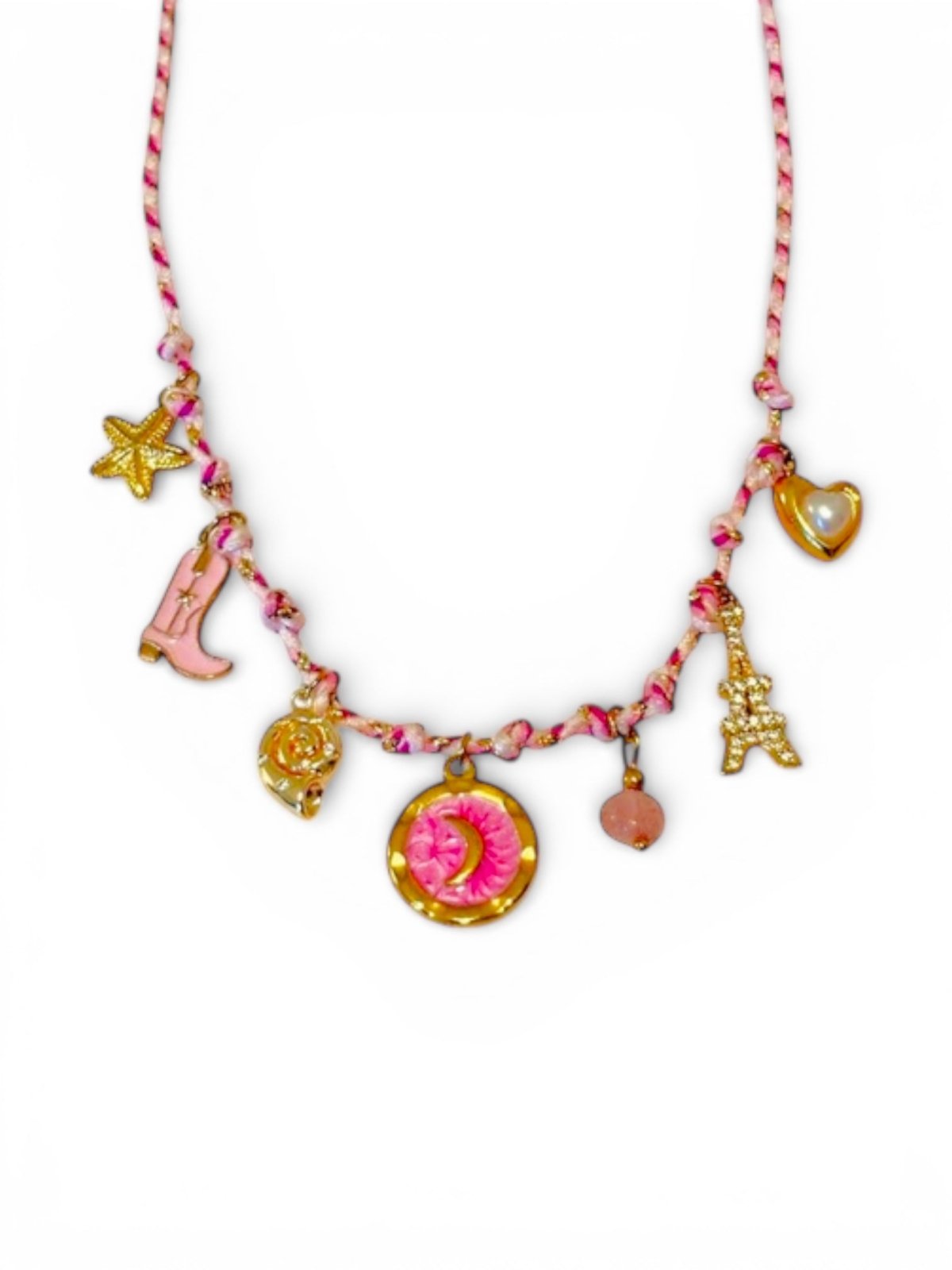 Charm Avenue Parisian girl - rope charm necklace - Shop women's at Charm Avenue