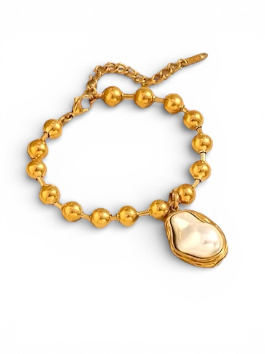 Charm Avenue Pearly bracelet - 18k gold plated - Shop women's at Charm Avenue