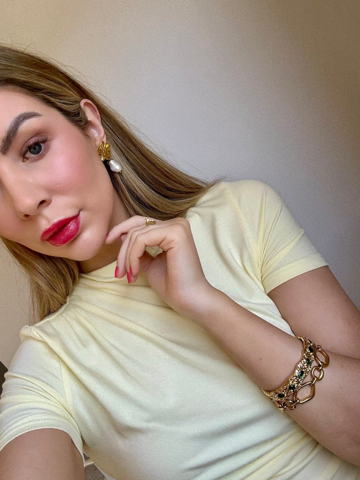 Charm Avenue Petal pearl earrings - Shop women's at Charm Avenue