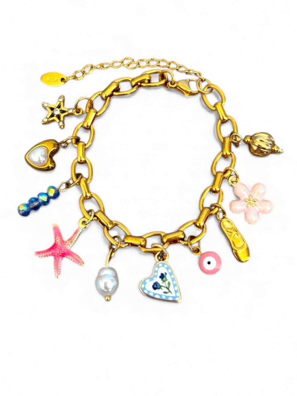 Charm Avenue Pirouette charm bracelet - 18k gold plated - Shop women's at Charm Avenue