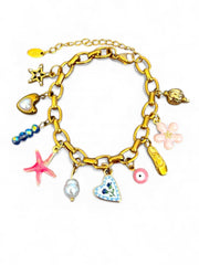 Charm Avenue Pirouette charm bracelet - 18k gold plated - Shop women's at Charm Avenue
