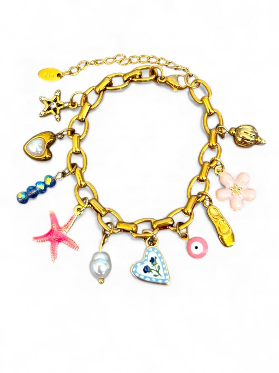 Charm Avenue Pirouette charm bracelet - 18k gold plated - Shop women's at Charm Avenue