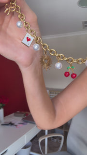 Cherry cola charm bracelet