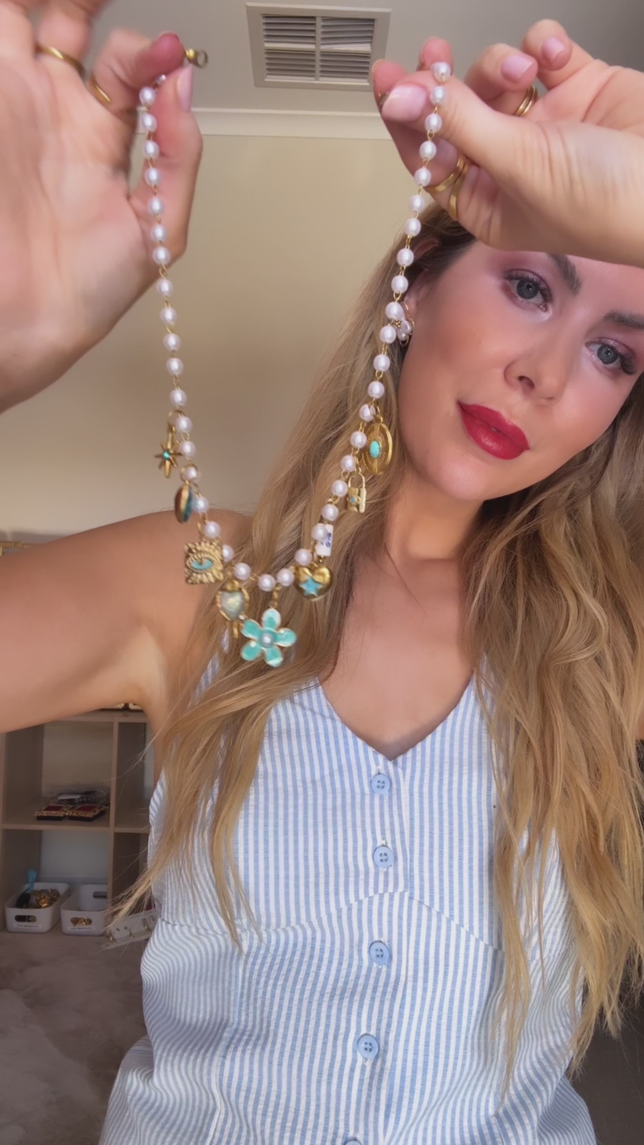 Bluebell charm necklace