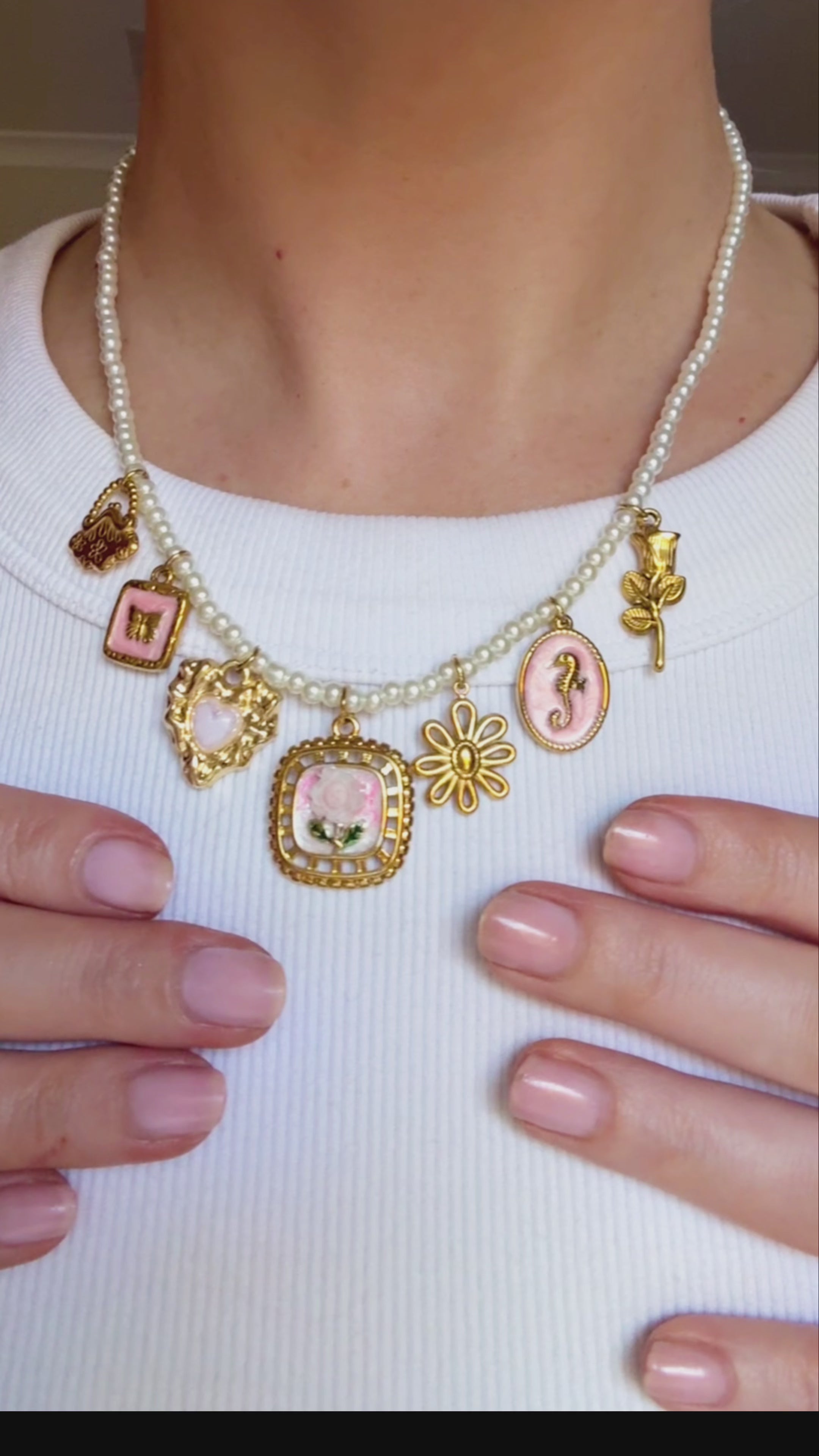 Petra charm necklace