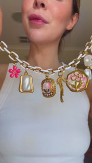 Georgie charm necklace