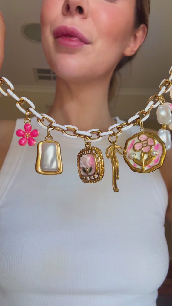 Georgie charm necklace