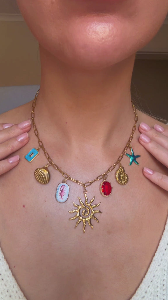 Samara charm necklace