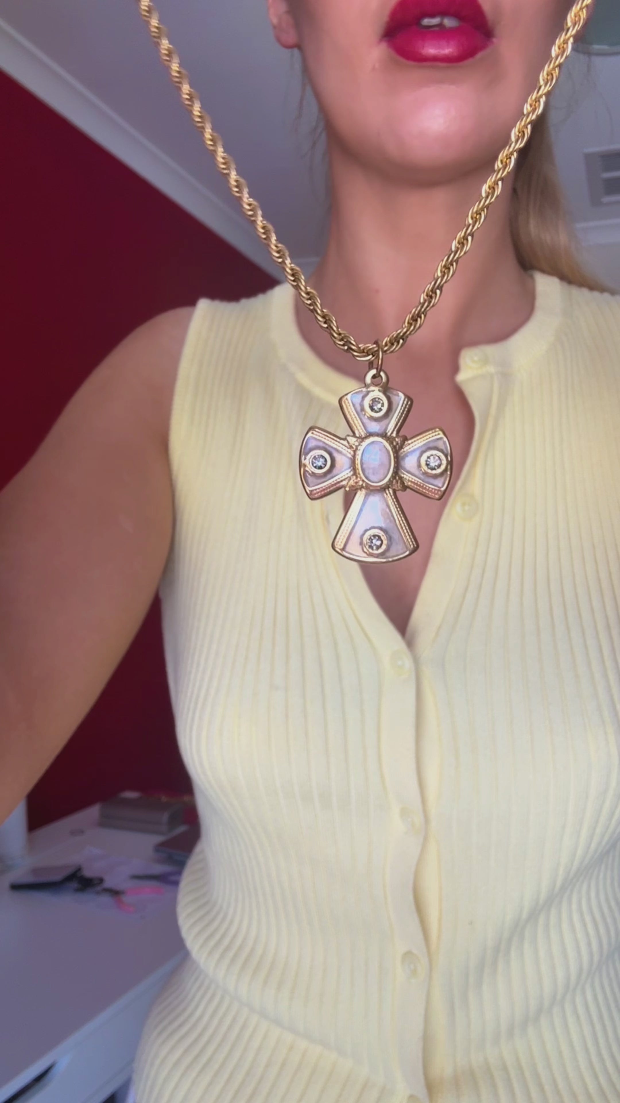 Thea necklace - cream