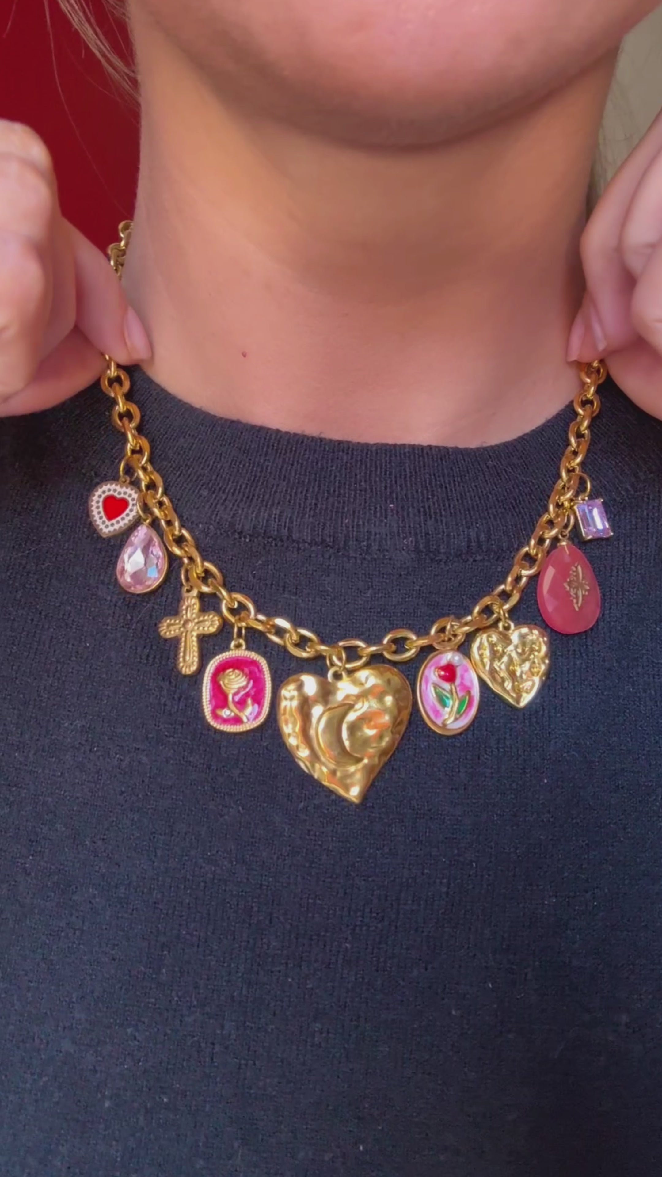 Monique charm necklace