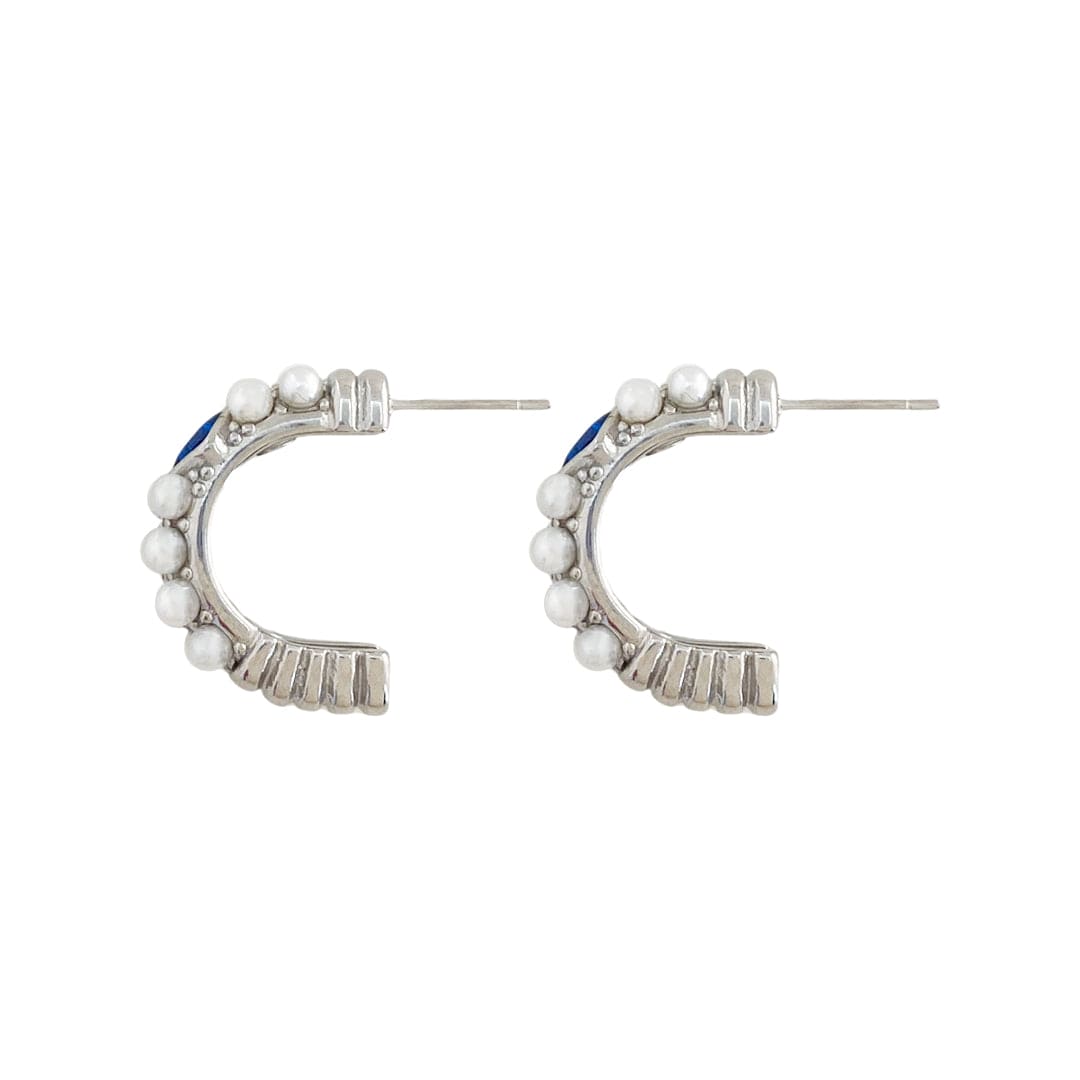 St Lucia Boutique Queenie half hoop earring - silver - Shop women's Accessories at Charm Avenue
