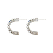 St Lucia Boutique Queenie half hoop earring - silver - Shop women's Accessories at Charm Avenue
