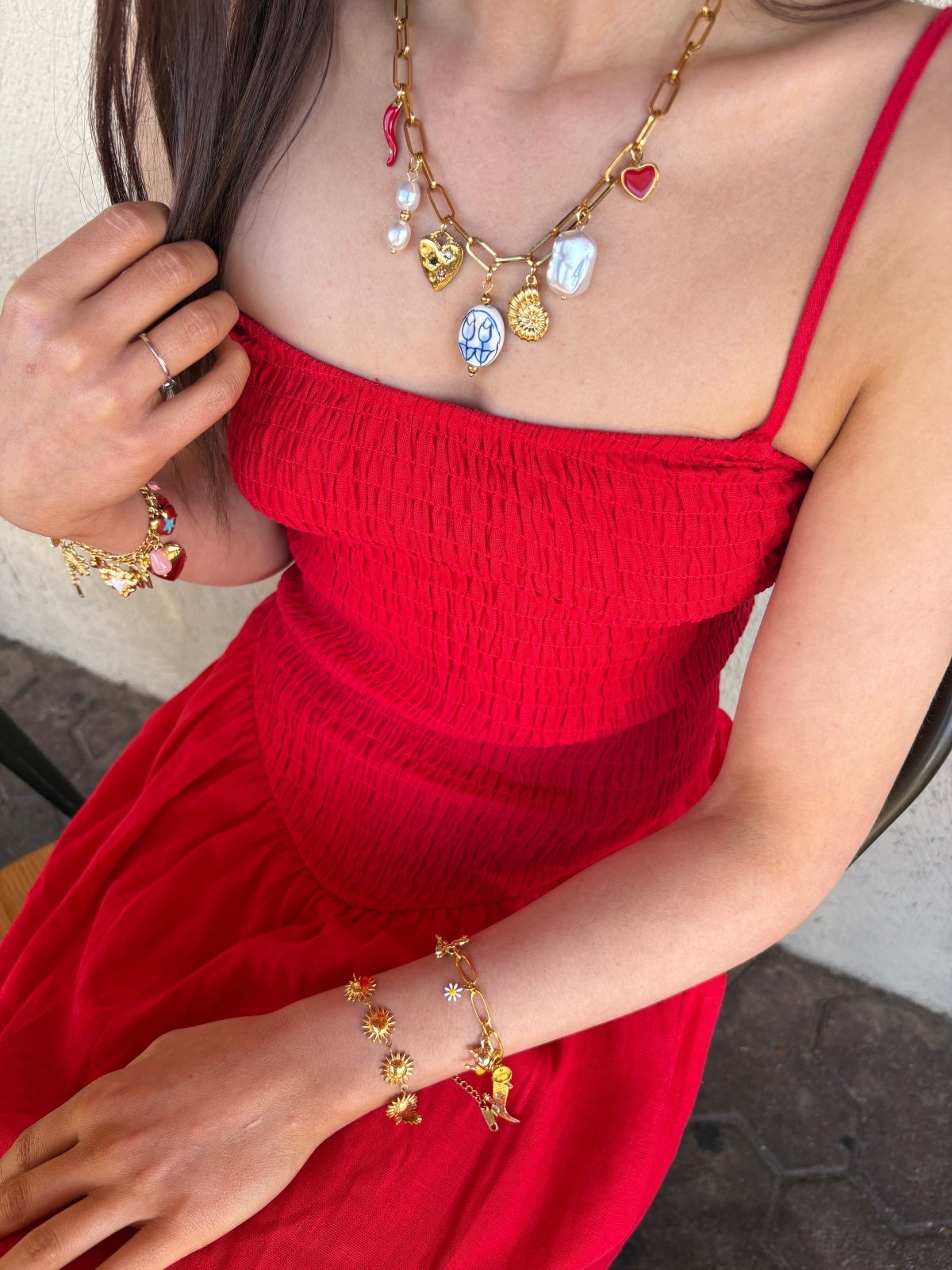 St Lucia Boutique Ray bracelet - 18k gold plated - Shop women's at Charm Avenue