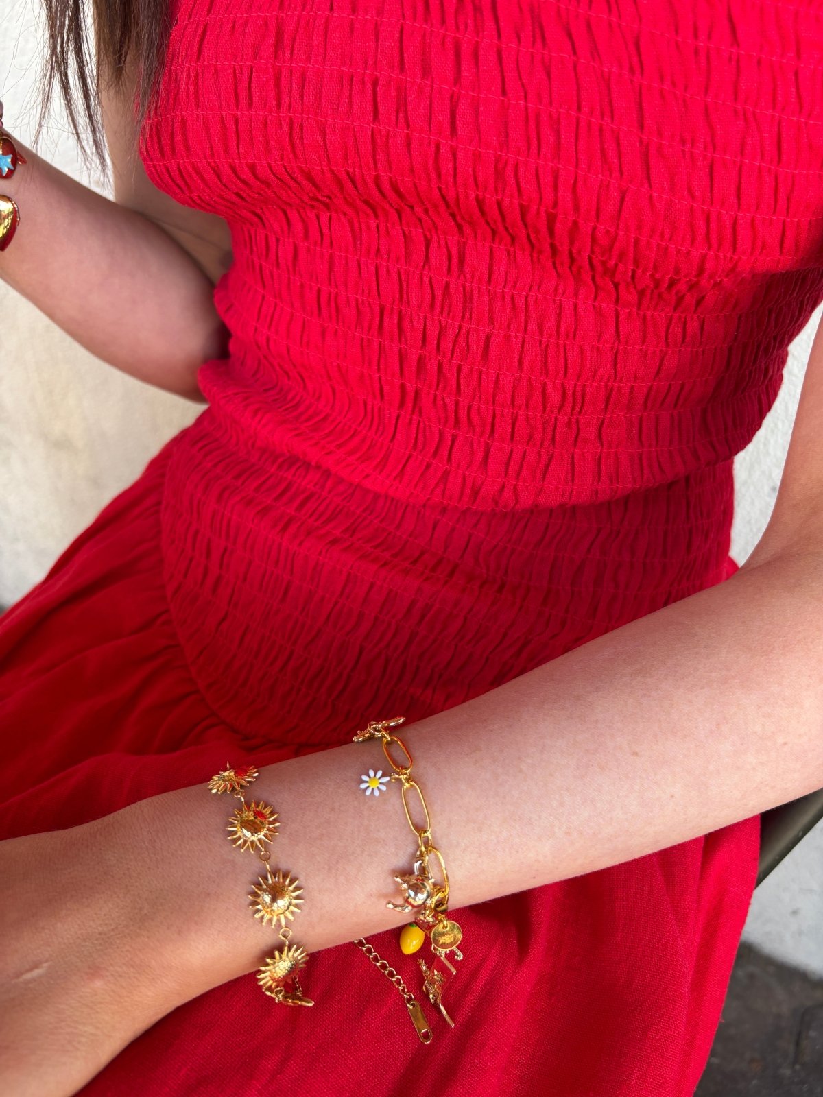 St Lucia Boutique Ray bracelet - 18k gold plated - Shop women's at Charm Avenue