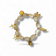 Charm Avenue Romi bracelet - beaded 18k gold plated - Shop women's at Charm Avenue