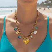 Charm Avenue Sakura charm necklace - 18k gold plated - Shop women's at Charm Avenue