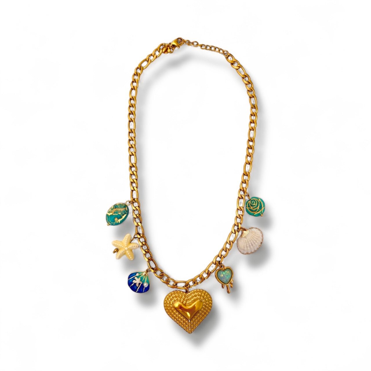 Charm Avenue Sakura charm necklace - 18k gold plated - Shop women's at Charm Avenue