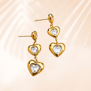Charm Avenue Salerno drop earring - 18k gold plated - Shop women's at Charm Avenue