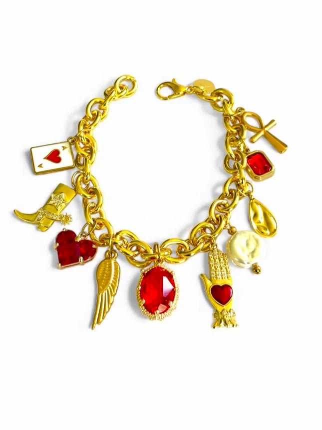 Charm Avenue Sasha charm bracelet - 24k gold plated - Shop women's at Charm Avenue