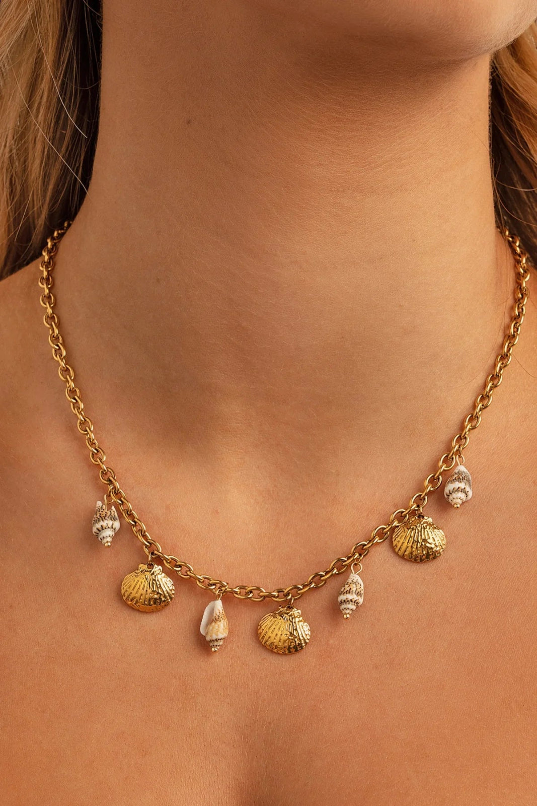 St Lucia Boutique Sea angel charm necklace - 18k gold plated - Shop women's Accessories at Charm Avenue