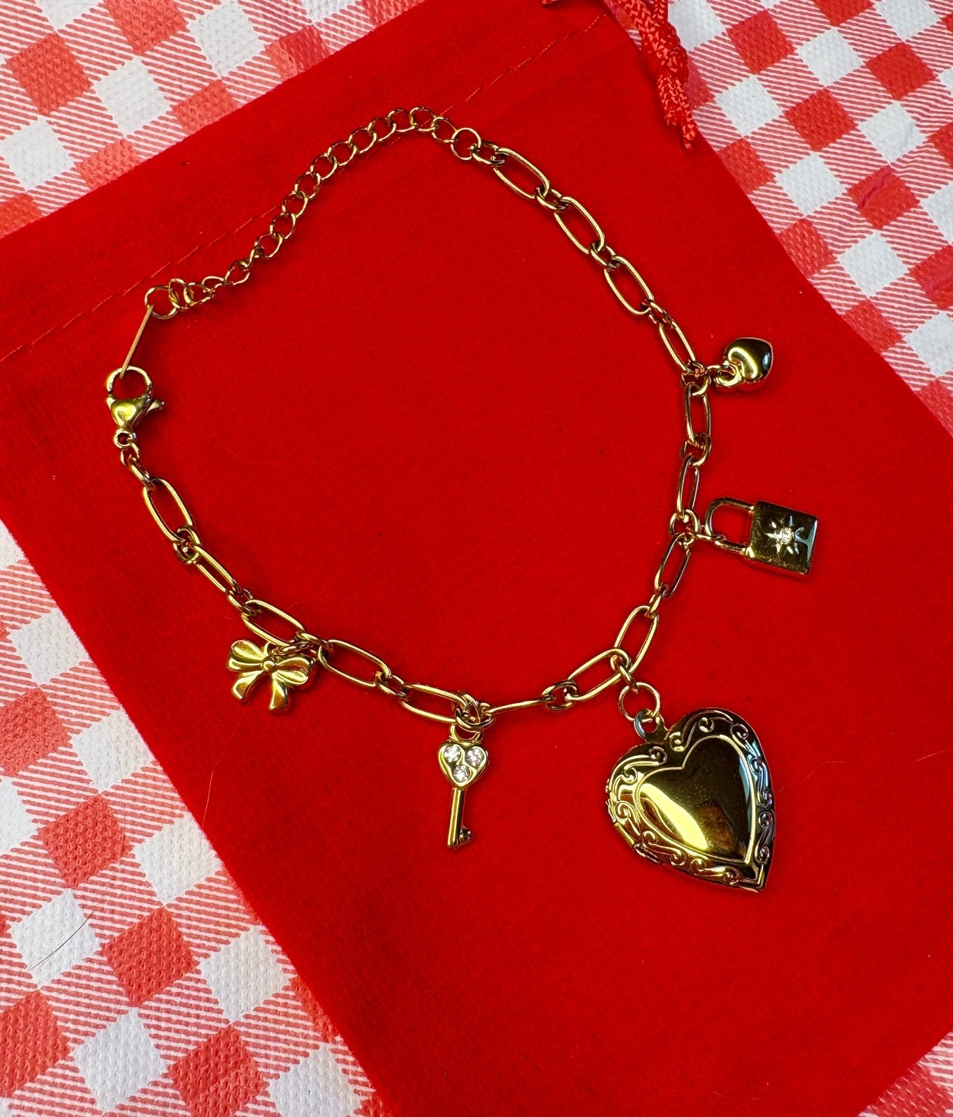 Charm Avenue Sealed with a kiss bracelet - Shop women's at Charm Avenue