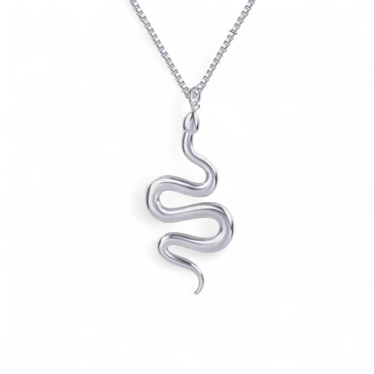 St Lucia Boutique Serpent Necklace - Silver - Shop women's Accessories at Charm Avenue