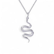 St Lucia Boutique Serpent Necklace - Silver - Shop women's Accessories at Charm Avenue