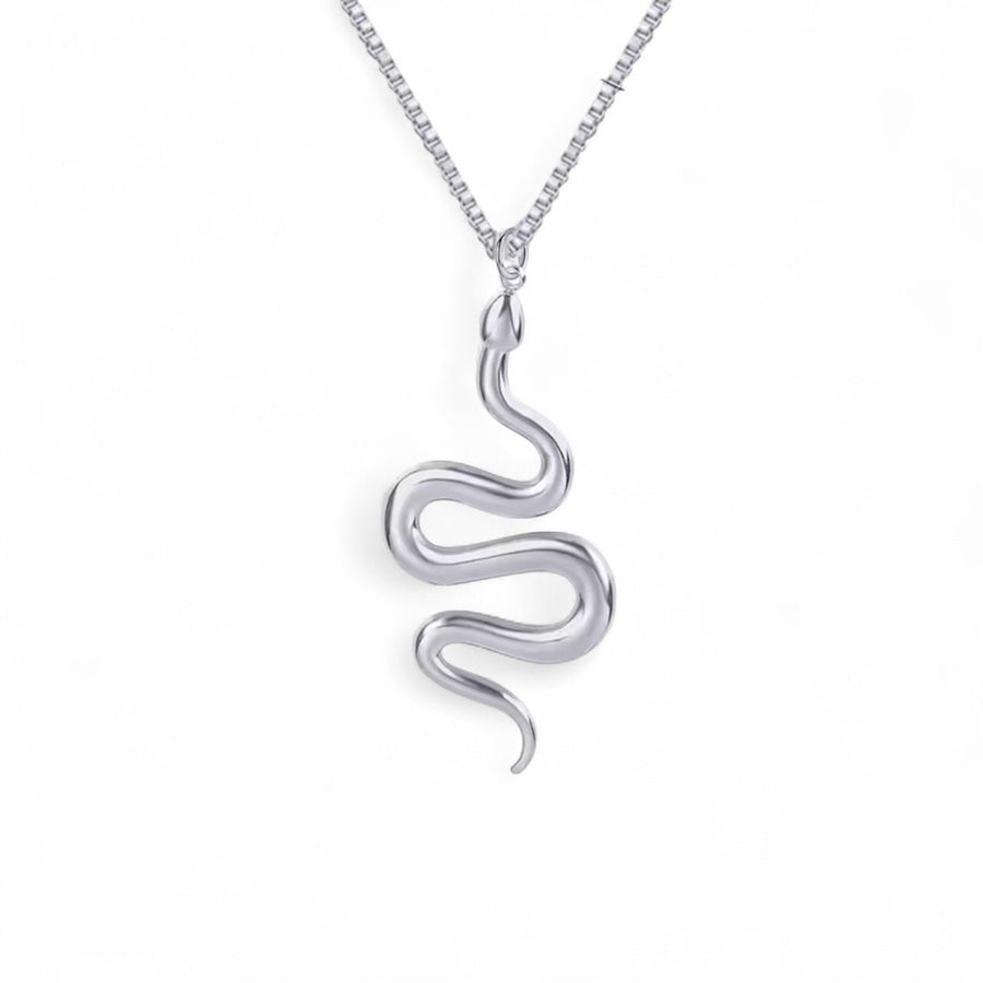 St Lucia Boutique Serpent Necklace - Silver - Shop women's Accessories at Charm Avenue