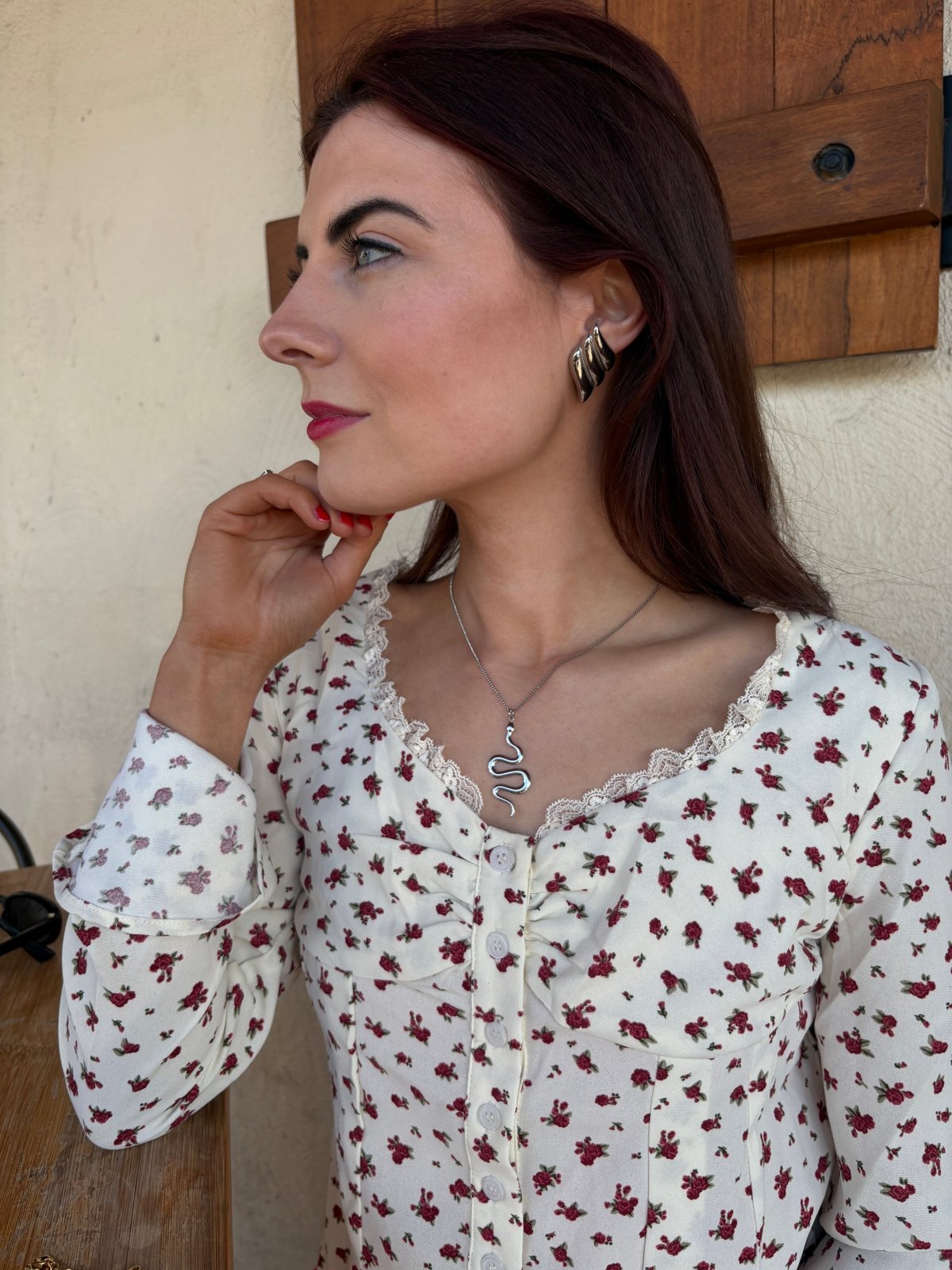 St Lucia Boutique Serpent Necklace - Silver - Shop women's Accessories at Charm Avenue