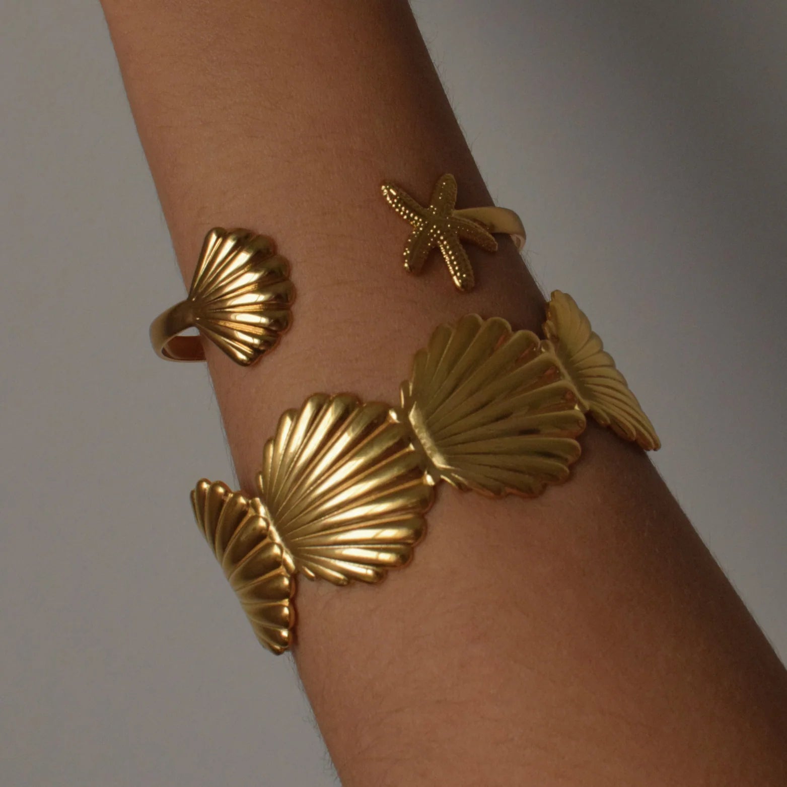 Charm Avenue Shell cuff bracelet - Shop women's at Charm Avenue