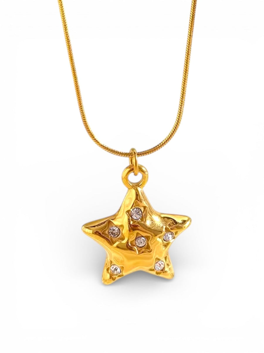 Charm Avenue Shimmer necklace - 18k gold plated - Shop women's at Charm Avenue