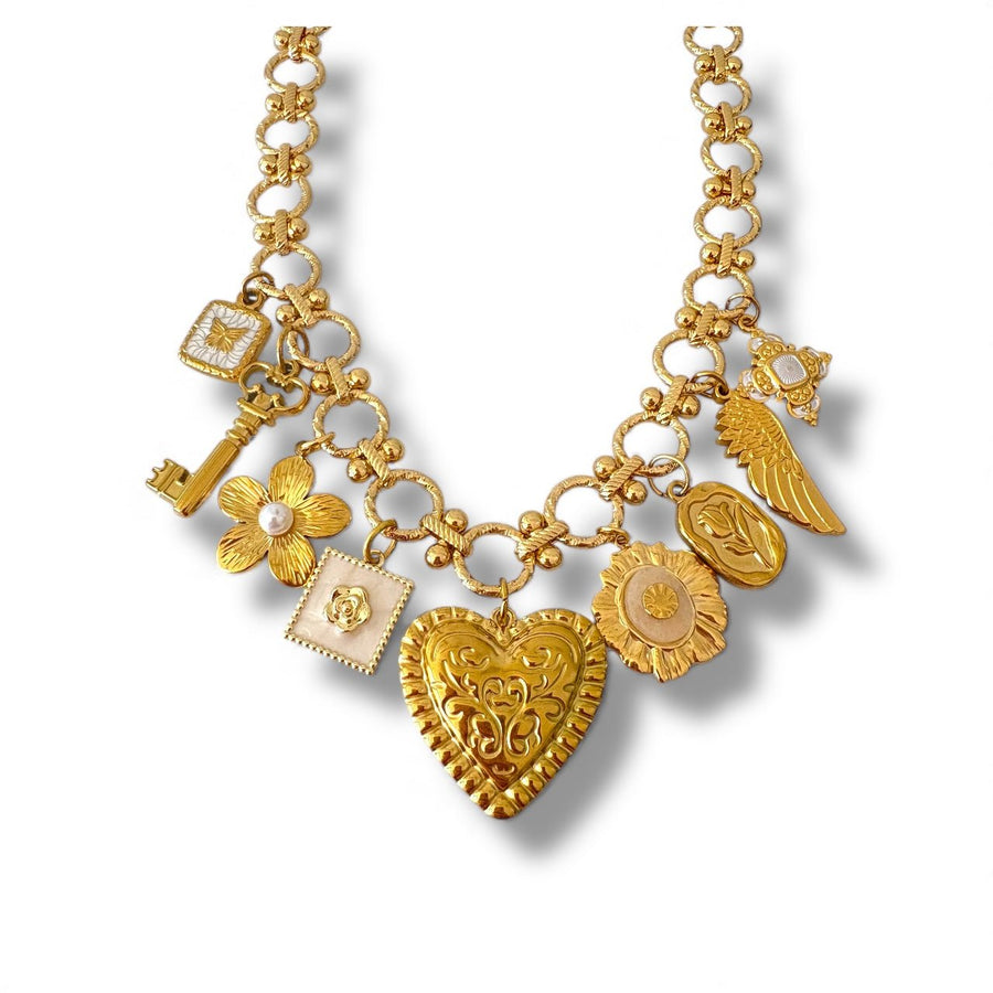 Charm Avenue Solanj charm necklace - 18k gold plated - Shop women's at Charm Avenue