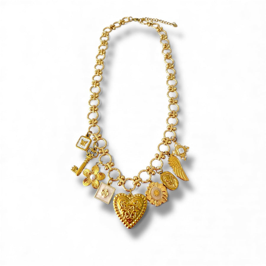 Charm Avenue Solanj charm necklace - 18k gold plated - Shop women's at Charm Avenue