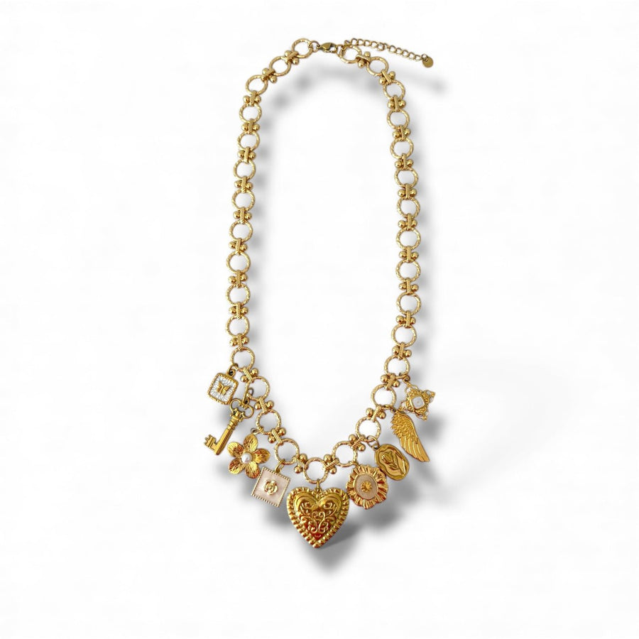 Charm Avenue Solanj charm necklace - 18k gold plated - Shop women's at Charm Avenue
