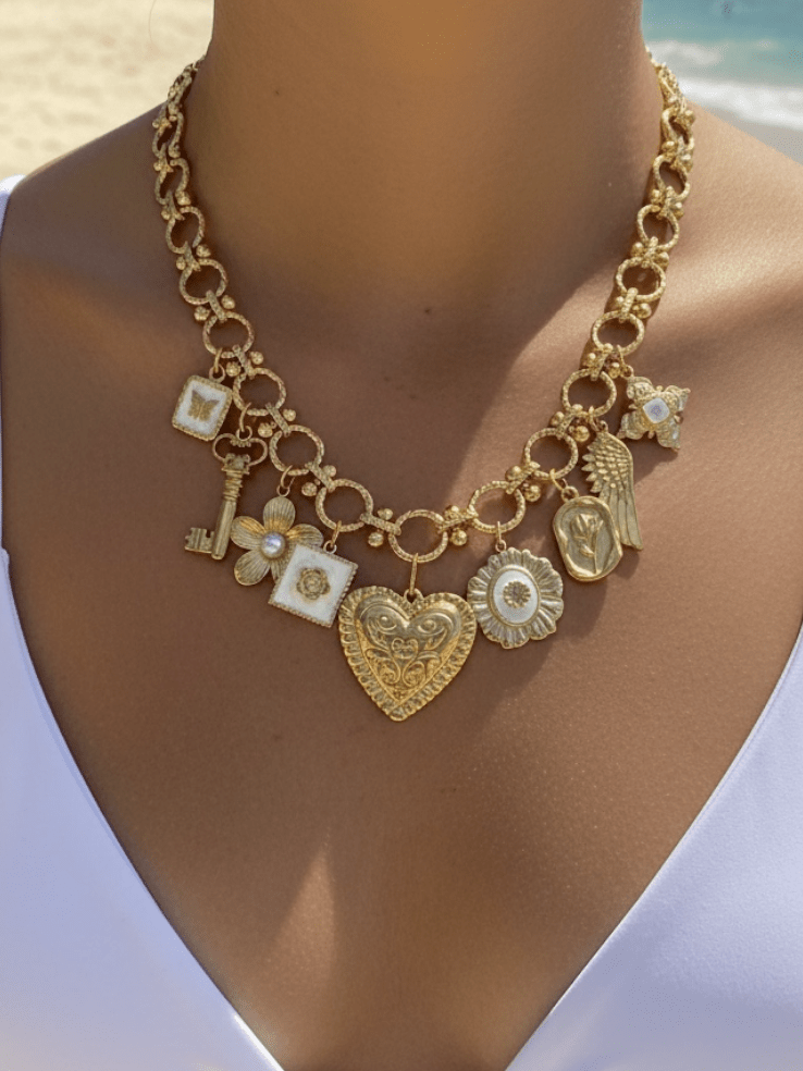 Charm Avenue Solanj charm necklace - 18k gold plated - Shop women's at Charm Avenue