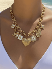 Charm Avenue Solanj charm necklace - 18k gold plated - Shop women's at Charm Avenue