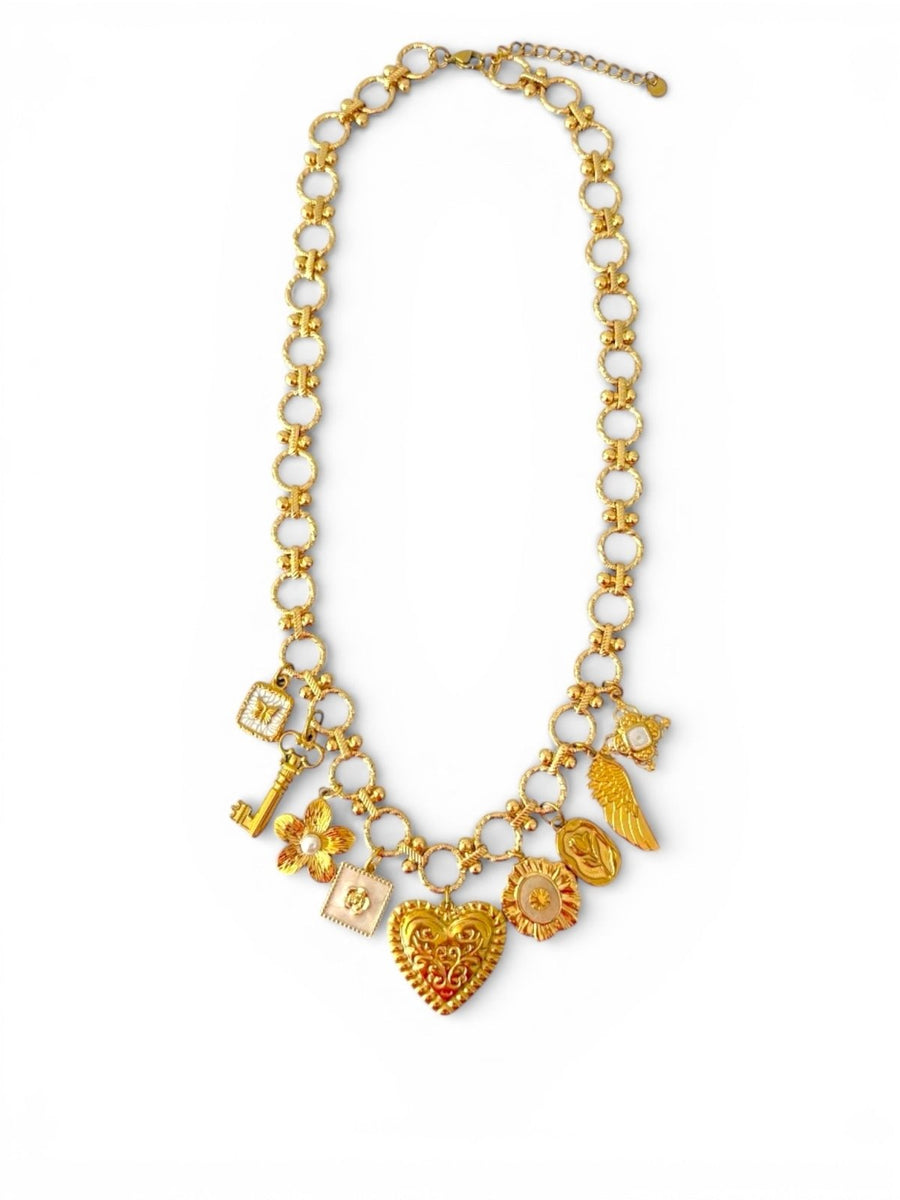 Charm Avenue Solanj charm necklace - 18k gold plated - Shop women's at Charm Avenue