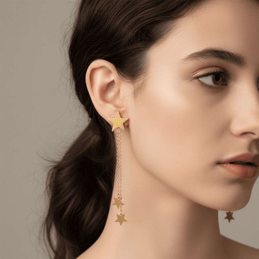 Charm Avenue Starry night earrings - 18k gold plated - Shop women's at Charm Avenue
