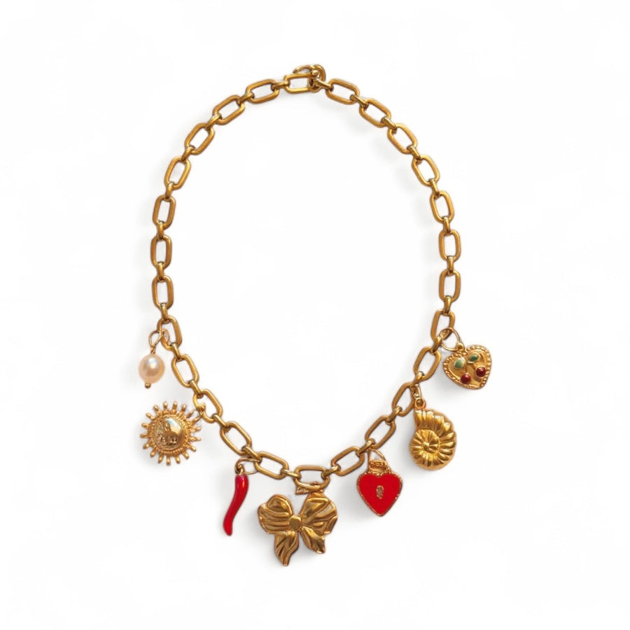 Charm Avenue Stupid Cupid charm necklace - 18k gold plated - Shop women's at Charm Avenue