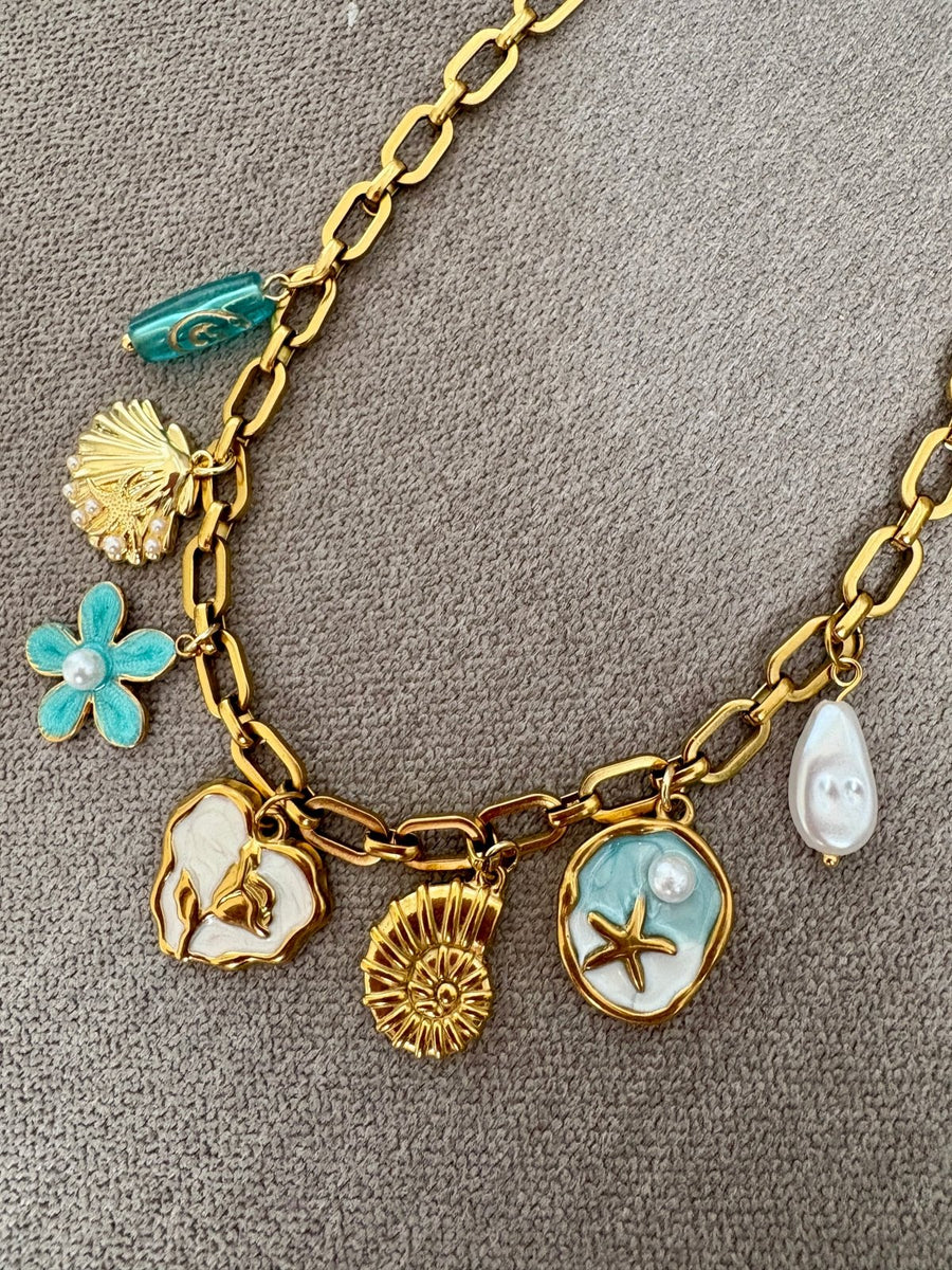 Charm Avenue Summer nights charm necklace - 18k gold plated - Shop women's at Charm Avenue