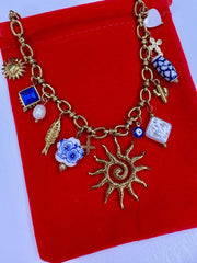 Charm Avenue Summer rain charm necklace - 18k gold plated - Shop women's at Charm Avenue