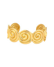 Charm Avenue Swirl cuff bracelet - 18k gold plated - Shop women's at Charm Avenue