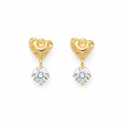 Charm Avenue Tainted love drop earring - 18k gold plated - Shop women's at Charm Avenue