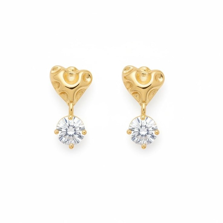 Charm Avenue Tainted love drop earring - 18k gold plated - Shop women's at Charm Avenue