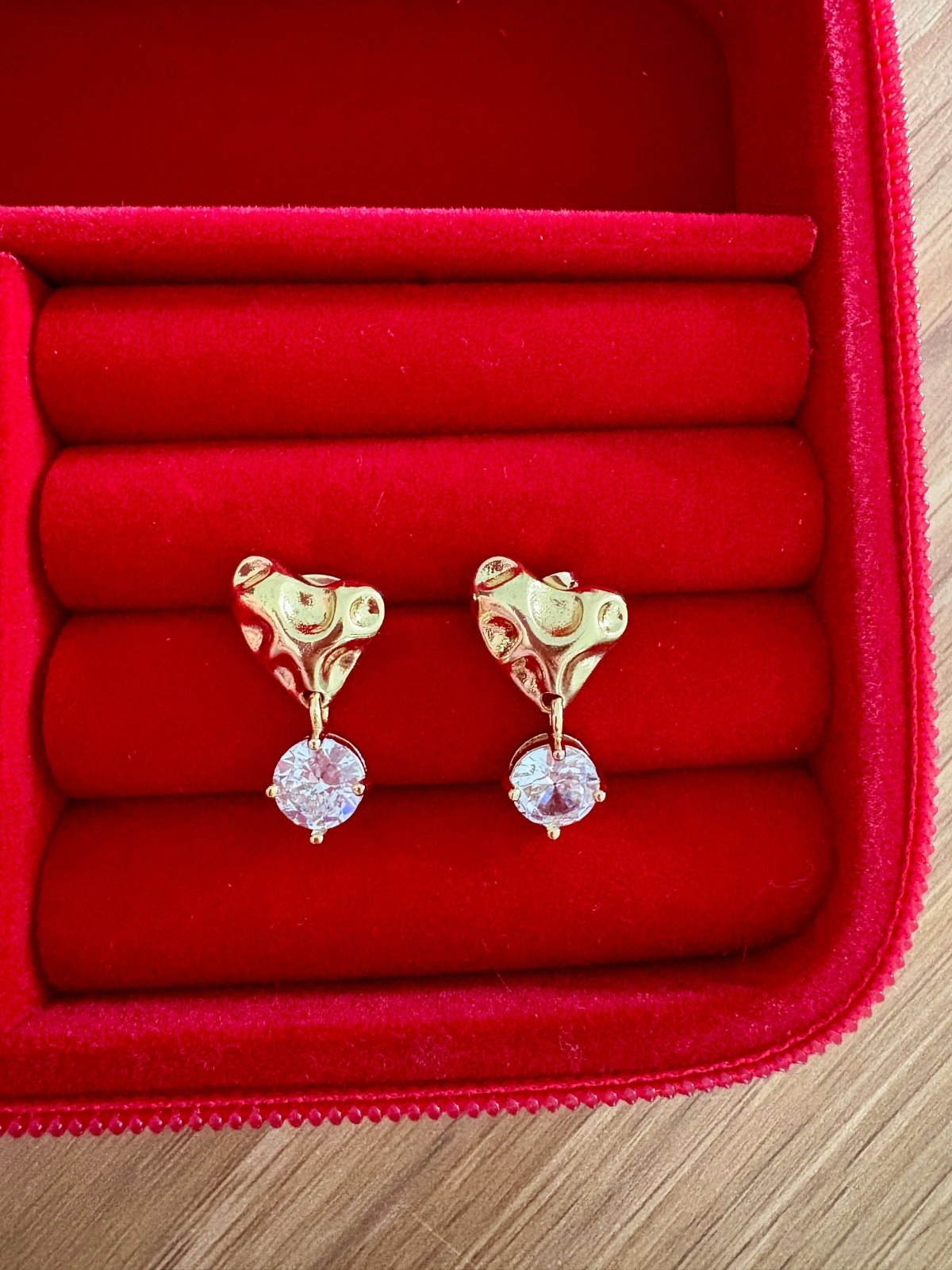 Charm Avenue Tainted love drop earring - 18k gold plated - Shop women's at Charm Avenue