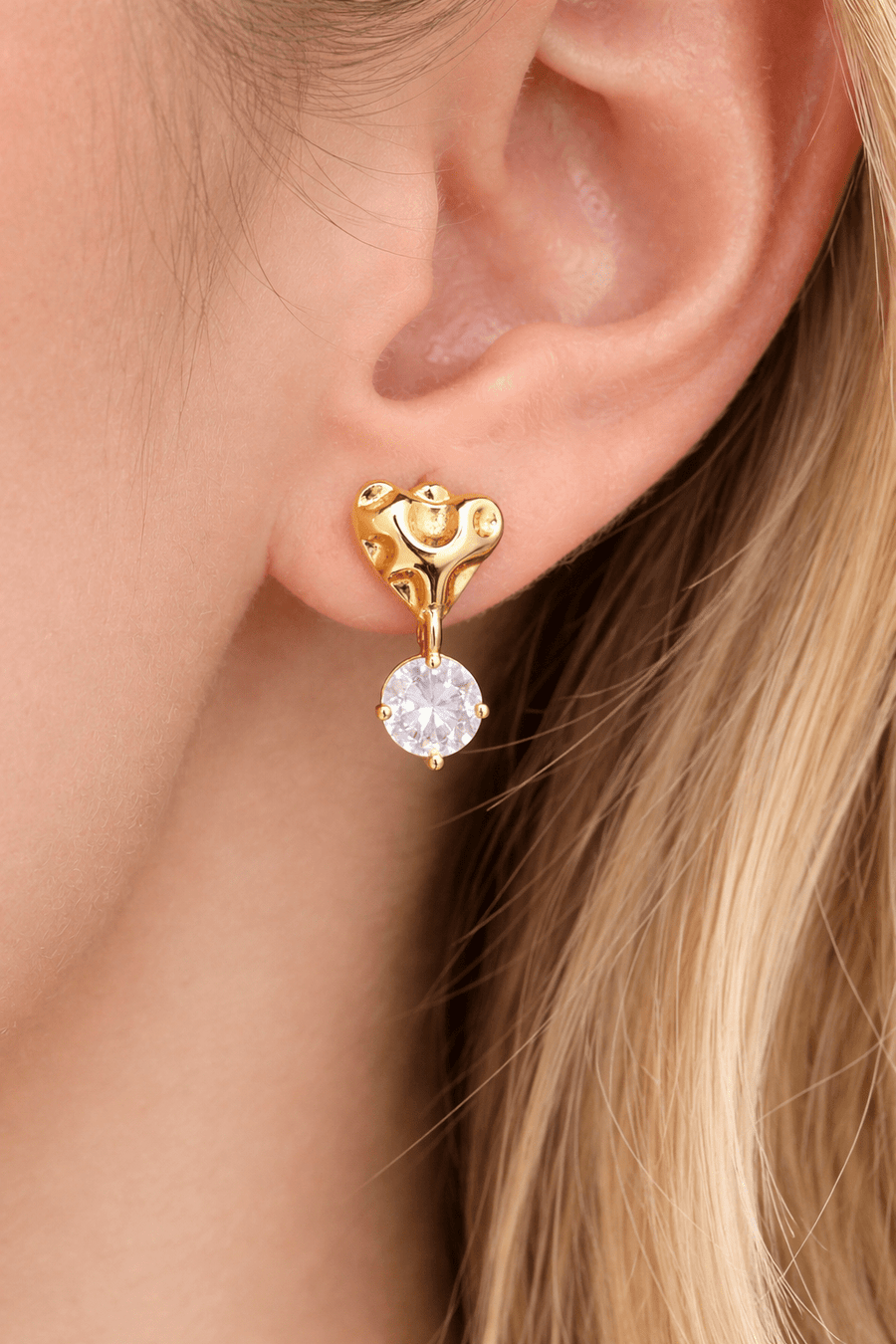Charm Avenue Tainted love drop earring - 18k gold plated - Shop women's at Charm Avenue