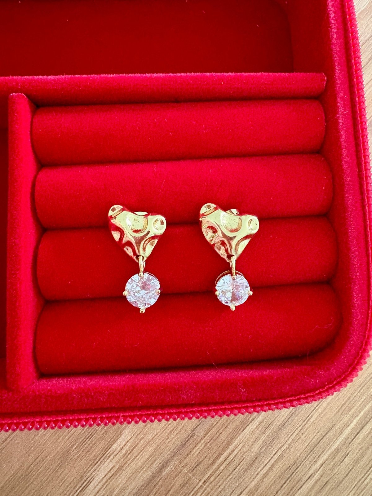 Charm Avenue Tainted love drop earring - 18k gold plated - Shop women's at Charm Avenue